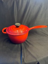 Le Creuset Color Is Flame (signature, Original) Saucepan (DRC1)