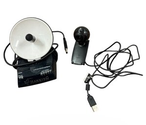 Logitech Webcam & Hawking Technology Wireless Adapter
