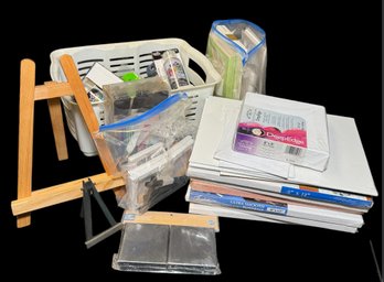 Blank Canvases, Easels, Brushes & Painting Supplies (B)