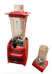 Sharper Image Red Blender With Attachments
