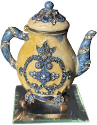 Jay Strongwater Miniature Teapot Trinket Box