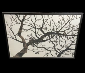 Rachel Pavlic Watercolor Tree Large Framed Art Print Crate & Barrel