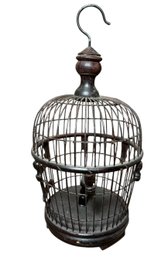 Antique Wooden Birdcage (B)