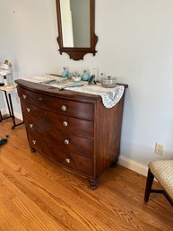Beautiful Bow Front Mahogany Dresser