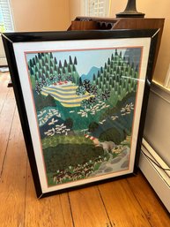 Chinese Folk Paint Original Watercolor On Paper