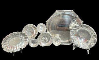 Silver Tone Serving Dishes Mariposa, Charter Club (LR)