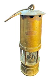 Brass Mining Lantern By Hockley Lamp & Limelight Co (K)