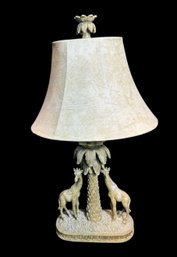 Giraffe & Palm Tree Table Lamp Works!