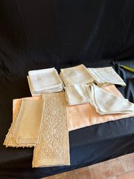 Napkins And Pink Table Cloth