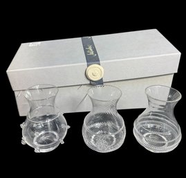 Juliska Small Bohemian Art Glass Vase 3pc Set In Original Box