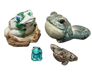 Small Frog Figurines 4pc (H1)