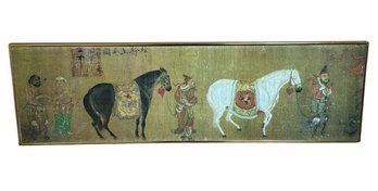 Han Gan (706-783) Tartars Bringing A Tribute Of Horses Framed Art Print (LR)