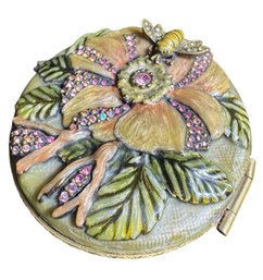 Jay Strongwater Pollinating Bee Compact Mirror