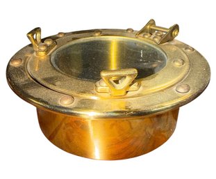 Nautical Brass Porthole Style Ashtray Container (BE)