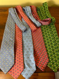 (5) Fun Ties, Vineyard Vines, Brooks Brothers, Alynn