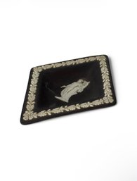 Wedgwood Black Jasperware Diamond-shaped Pin Dish (LR)