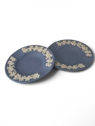 Wedgwood Blue Jasperware Small Dish Duo (LR)