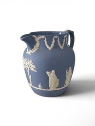 Wedgwood Blue Jasperware Pitcher (LR)