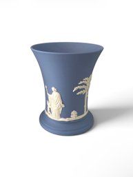 Blue Wedgwood Jasperware Flared Vase (LR)