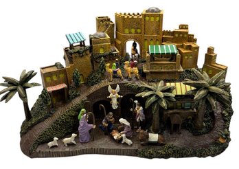 Hawthorne Village The O Little Town Of Bethlehem Nativity Village (LR)