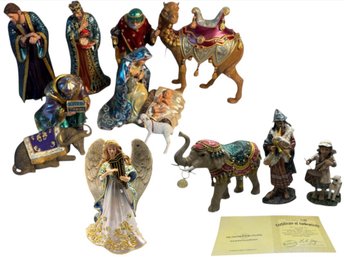 Hawthorne Village The Jeweled Nativity Set Collection 12pc (LR)