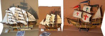 The Heritage Mint Tall Ships Of The World Collection Santa Maria, The Gorch Fock, And The Mayflower 3pc