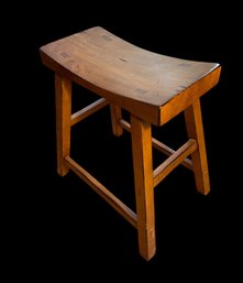 Pottery Barn Tibetan Wooden Stool (BR1)