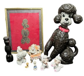 Large Collection Of Poodle Figurines & Art (BR2)