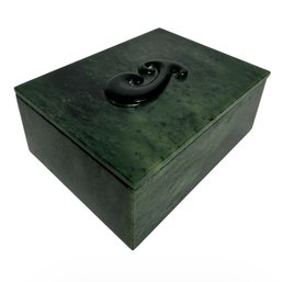 New Zealand Greenstone Trinket Box (BR1)
