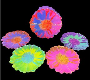 Andy Warhol Melamine Pop Flowers Snack Plate Set (BR2)
