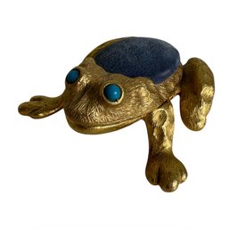 Rosenfeld By Florenza Gold Tone Frog Pin Cushion (BR1)