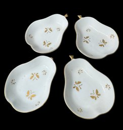 Gilded Pear Trinket Dish 4pc Set