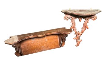 Wooden Wall Shelves Ornate Syroco Wood (GB2)