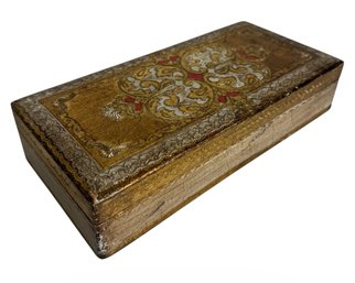 Italian Gilded Wooden Trinket Box (BR1)