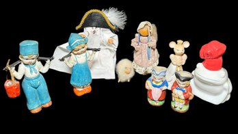 Figurines & Decorated Vessels 9pc (BR2)