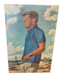 1965 John F. Kennedy Art Print On Canvas By Ray Mondello