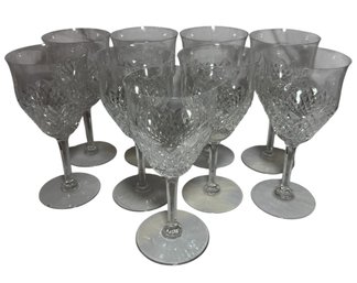 Val St. Lambert Normandy Wine Goblets 9pc (K)