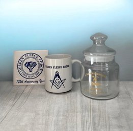 Mug, Coaster, And Jar Memorabilia Trio (LR)