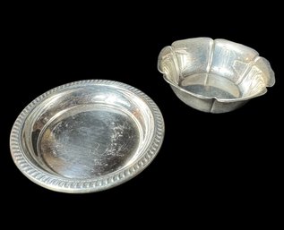 Sterling Silver Revere & Lunt 2pc Dish & Saucer Pair