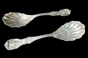 Sterling Silver Reed & Barton Shell Spoon Pair
