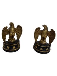 Borghese Gold Toned Eagle Bookends (br1)