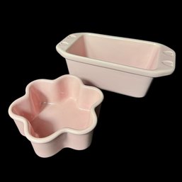 Chantal Pink Stoneware Baking Pans