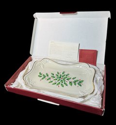 Lenox Holiday Hor Doeuvres Tray In Original Box