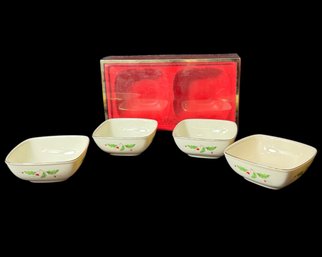 Lenox Holiday Snack Nut Bowls 4pc