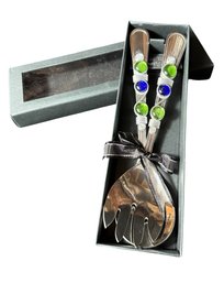 Wild Eye Designs Decorative Spoon & Fork Salad Serving Utensils