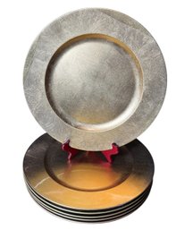 Royal Gallery Japanese Gold Tone Melamine Plates 6pc