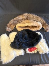 Fur Hats, Collar, Mittens