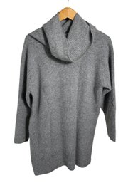 Laura Ashley Gray Lambswool Turtleneck Sweater Size Medium (BR1)