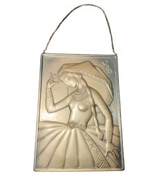 Soviet USSR Georgian Girl Copper Wall Art Plaque (DR)