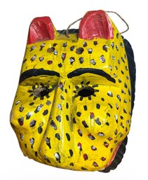 Mexican Wooden Leopard Mask (B)